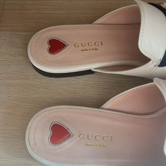 Gucci Women’s Princetown Leather Mules in White Size 37, no box - Picture 14 of 14